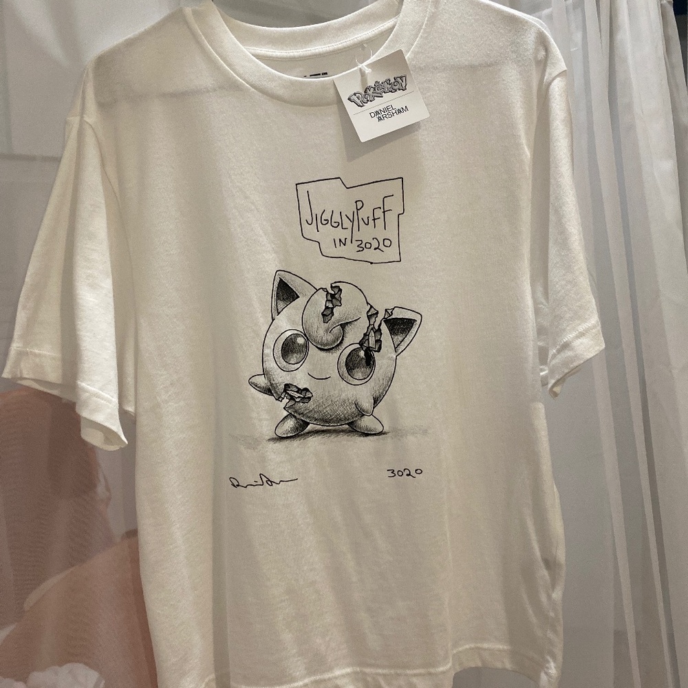 NWT Daniel Arsham x Pokémon tshirt jigglypuff
